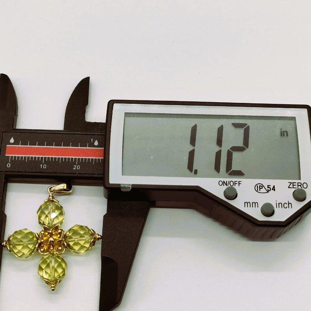 Jewelry Peridot and Mandarin Citrine Pendant in 14kt Yellow Gold Yellows 4104507 - Picture 8 of 9
